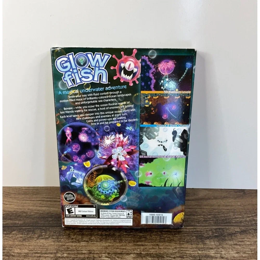 Glowfish PC Computer Game Mumbo Jumbo Underwater Adventure CD Rom Glow Fish
